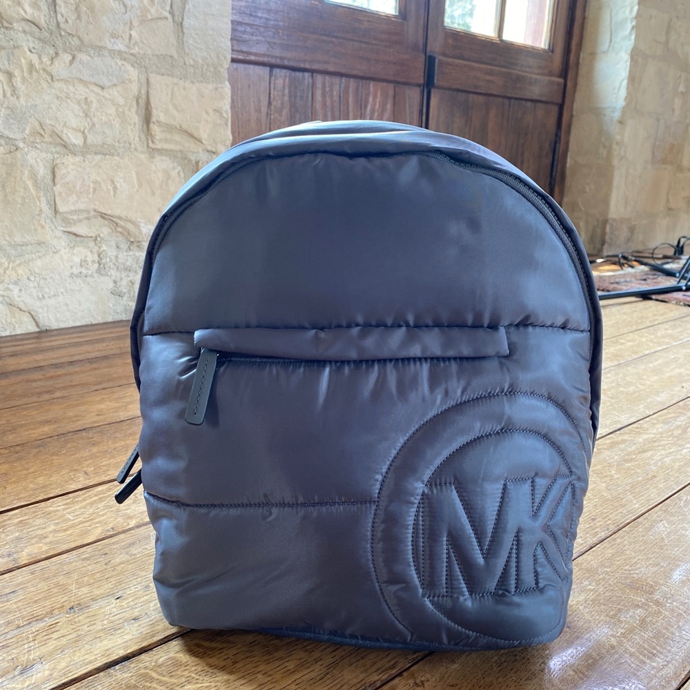 Michael Kors Rae quilted light graphic backpack